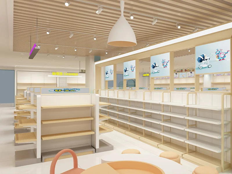Retail Display Shelving - Baby Store United Kingdom