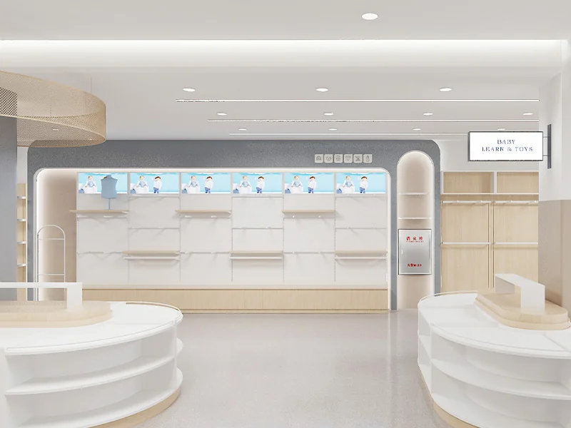 Retail Display Shelving - Kids Clothing Store China