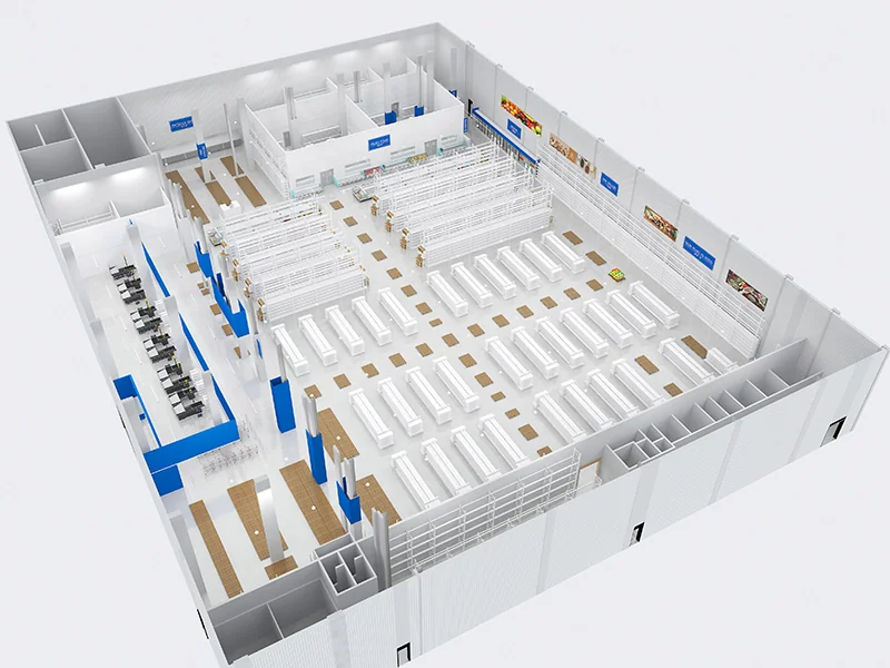 Large Department Supermarket Shelf - Saudi Arabia, JTD Jinta Display