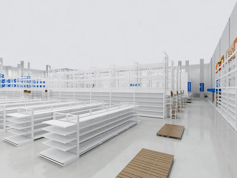 Heavy-Duty Gondola Shelving - Saudi Arabia 2023