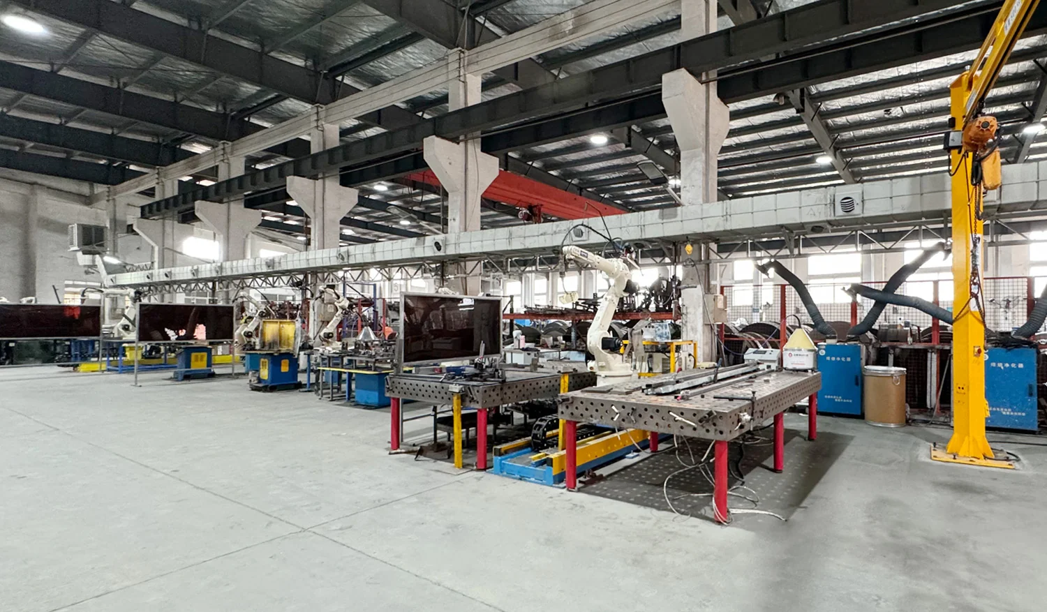 Jinta robotic welding automation line for supermarket shelving